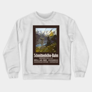 Schmittenhöhe-Bahn Austria Vintage Poster 1930 Crewneck Sweatshirt